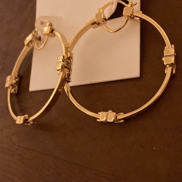 Tory Burch Jewelry - Tory Burch Serif T Hoops